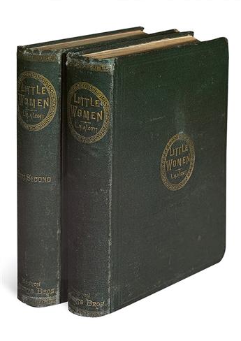 (CHILDRENS LITERATURE.) ALCOTT, LOUISA MAY. Little Women or Meg, Jo, Beth and Amy [First and Second Parts].